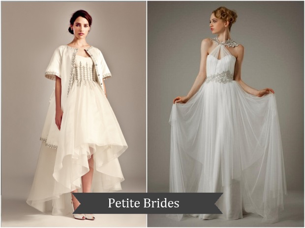 wedding dresses for petite curvy brides