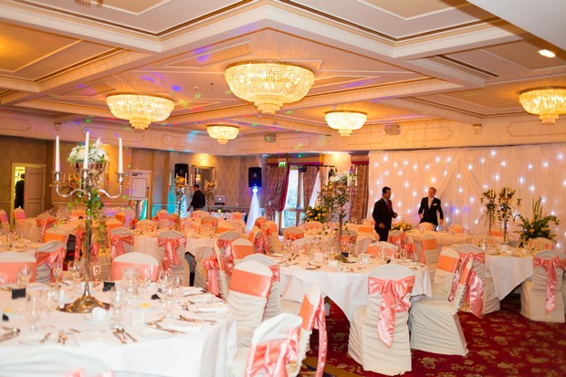 One Sunny Day In September Real Wedding By Monica Hadarean Wedding Reception Room Fitzpatrick Castle Hotel