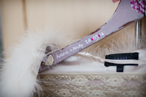 personalised wedding dress hanger