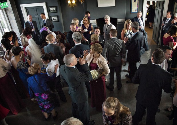 real wedding guests at clonabreany house