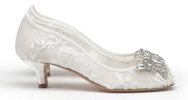 uk kitten heel bridal shoes