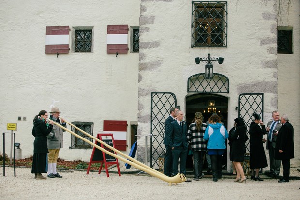 traditional austrian castle wedding