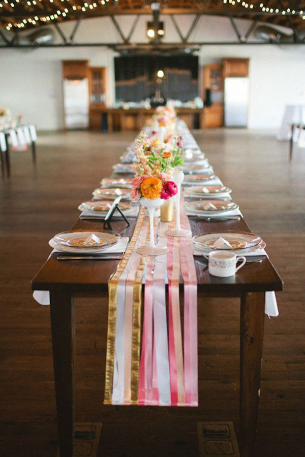 14 fabulous wedding table runners weddingsonline flower writing paper