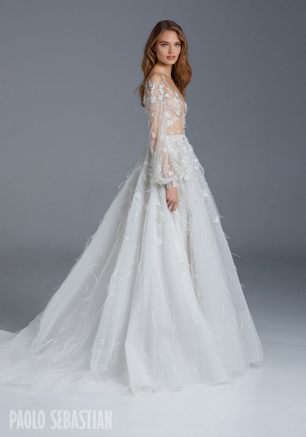 28 Breathtaking Winter Wedding Dresses For 2016 Weddingsonline Paolo Sebastian Winter Wedding Dresses