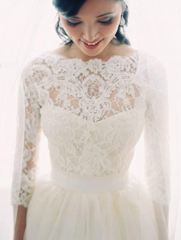 lace top for over wedding dress