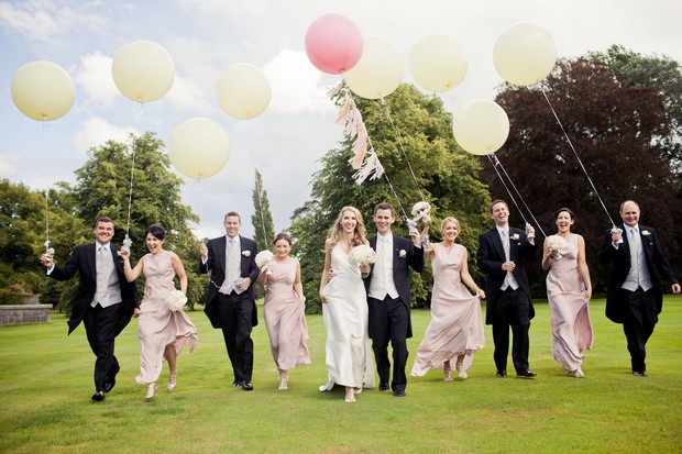 pink white oversized balloons wedding photo pink white oversized balloons wedding photo