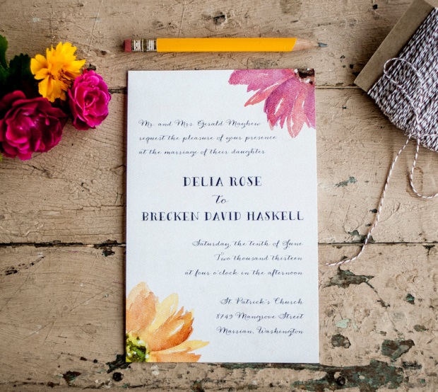 floral invite