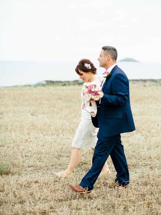 autumn beach wedding ireland