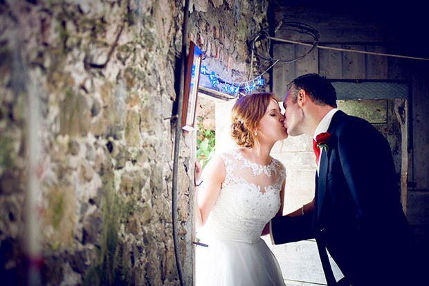 barn wedding outdoors