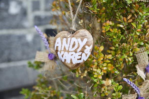 diy personalised wedding decor trinket