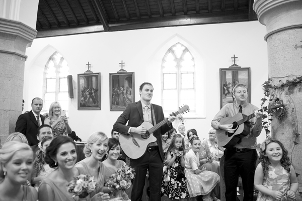 wedding ceremony guitar music guests