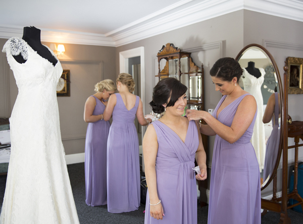 bridesmaids in lilac dessy bridesmaid dresses