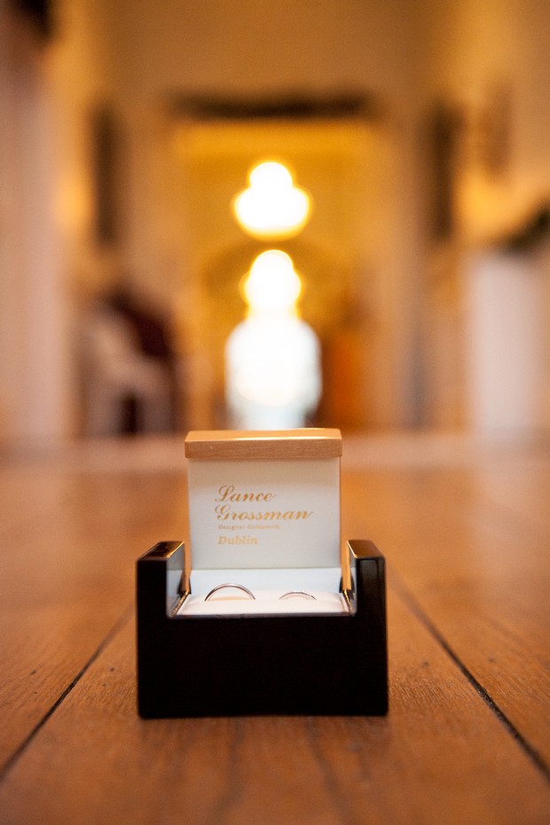 wedding ring box gold lance grossman