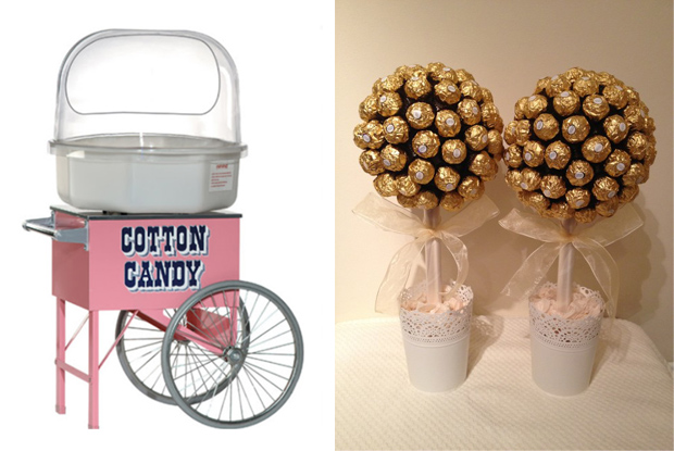 candylady_ireland_candy_floss_cart_ferrero_rocher_trees