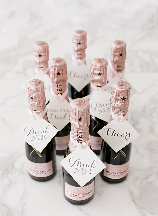 10 Fun Little Touches For The Hen Party Pamela Mahon Mini Champagne Favours Hen Party