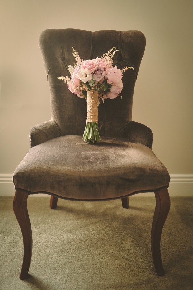 rustic-country-wedding-bouquet-hand-tied-pale-pink-roses
