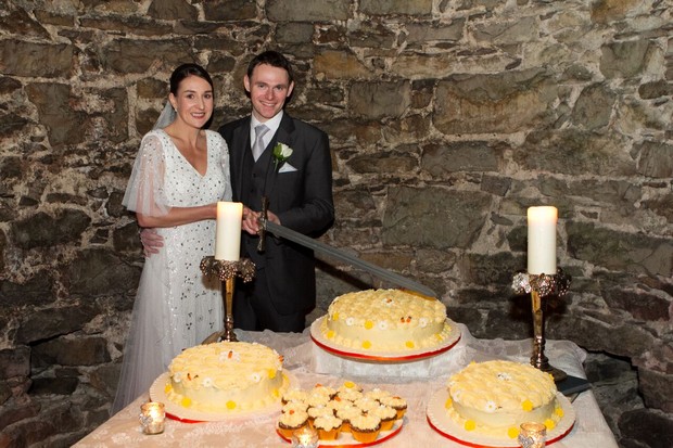 bride-and-groom-cutting-the-cake-real-wedding-kerry