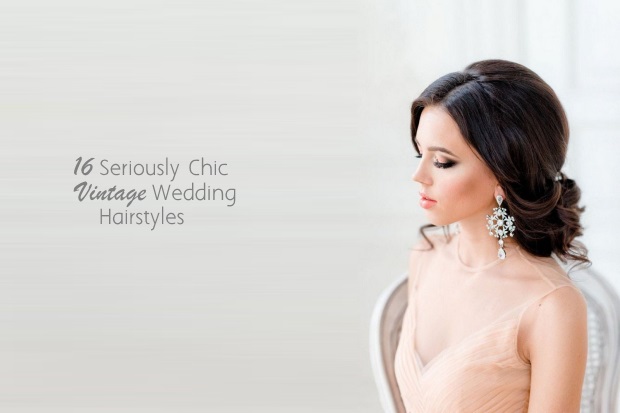 16 Seriously Chic Vintage Wedding Hairstyles | weddingsonline Become a vintage vixen with one of these incredibly beautiful retro wedding hairstyles.