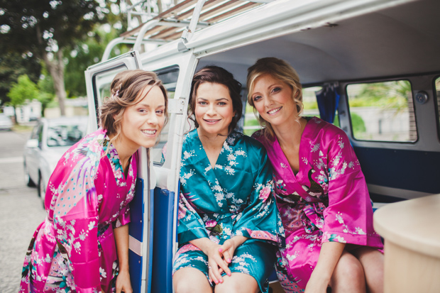 14-fun-wedding-morning-bridesmaids-silk-robe-vintage-wedding-car (3)