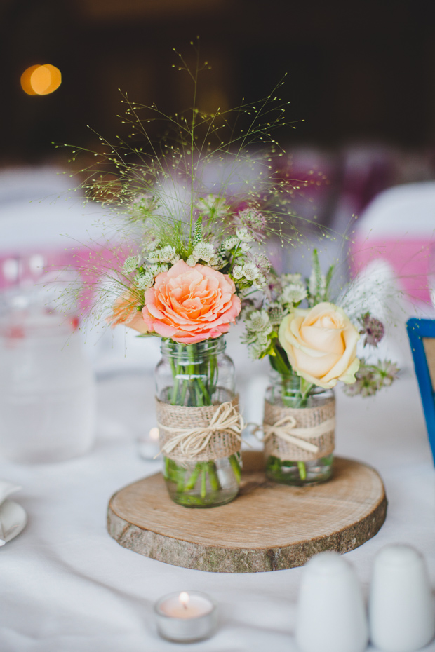36-Vintage-burlap-wrapped-mason-jar-centerpiece-wooden-trunk-stand (3)