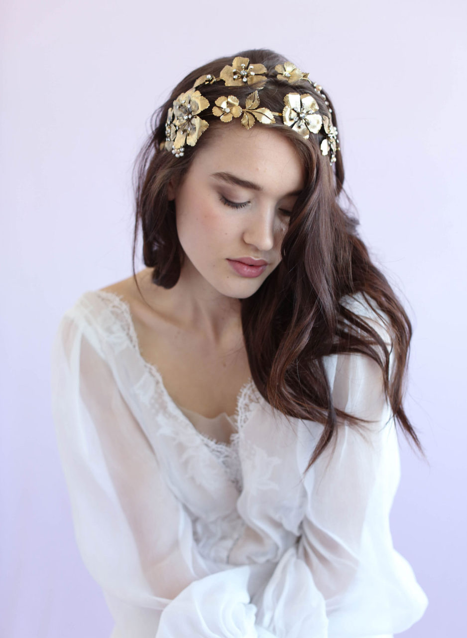 gold-flower-double-headband-grecian-wedding-hair-accessory-twigsandhoney