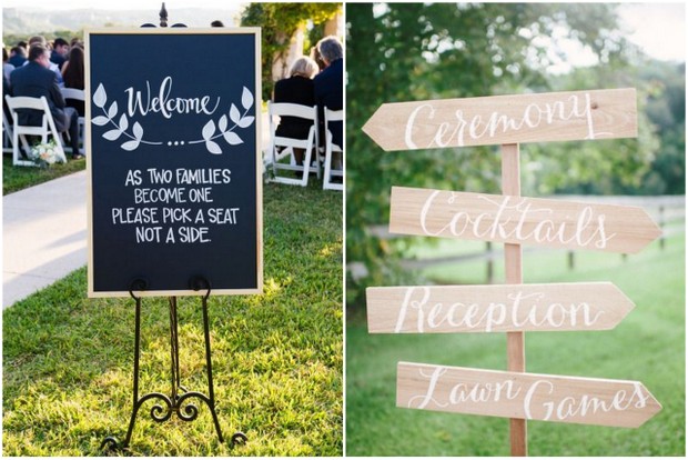 Brilliant Budget Wedding Decor From The High Street Weddingsonline Wedding Signs Ideas Weddingsonline