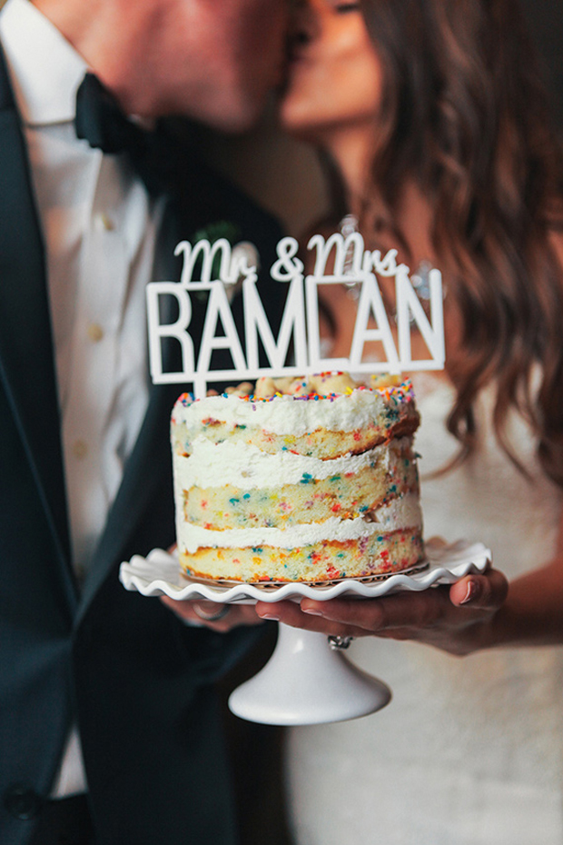 funfetti-wedding-cake-with-personalised-mr-and-mrs-cake-topper