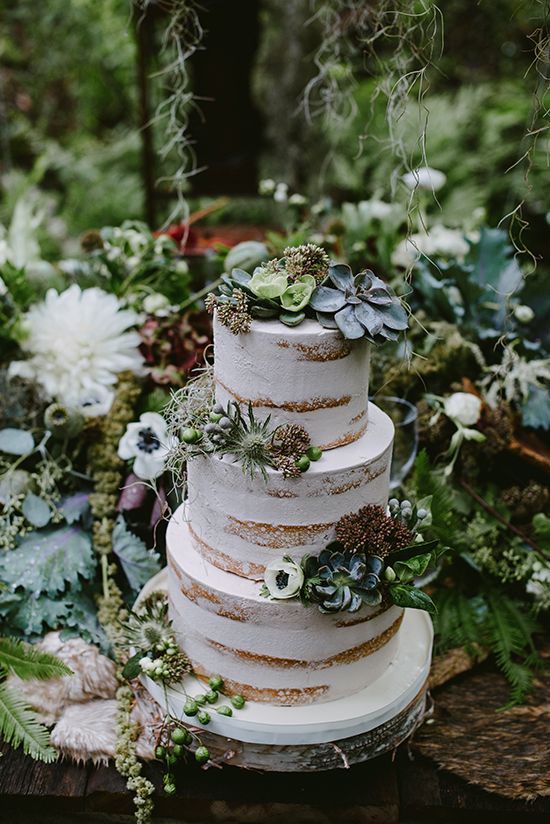 An Elegant, Enchanted Forest Wedding Theme Palette