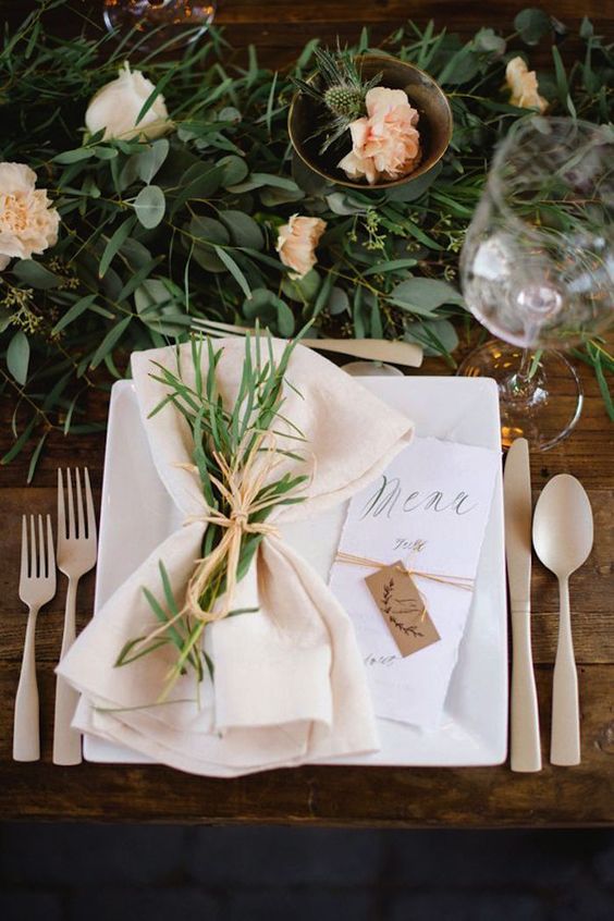 24 Fabulous Wedding Table Place Settings we'd Love to Sit ...