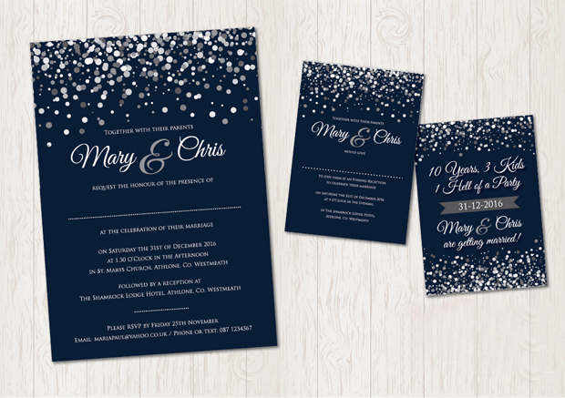 22 incredibly pretty winter wedding invitations weddingsonline