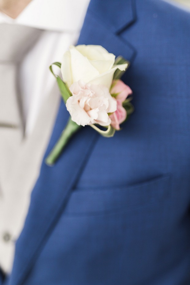7-Cream-Pink-Floral-Groom-Boutonniere-Navy-Blue-Suit
