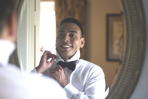 5-Groom-getting-ready-bowtie-wedding-weddingsonline