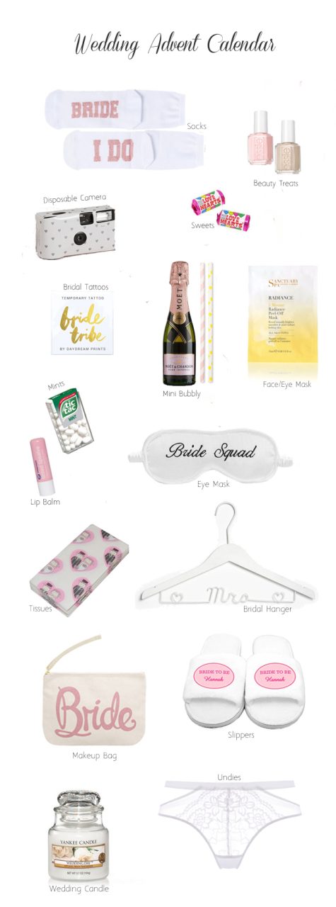 12+ Things to Include in Your Wedding Advent Calendar | weddingsonline