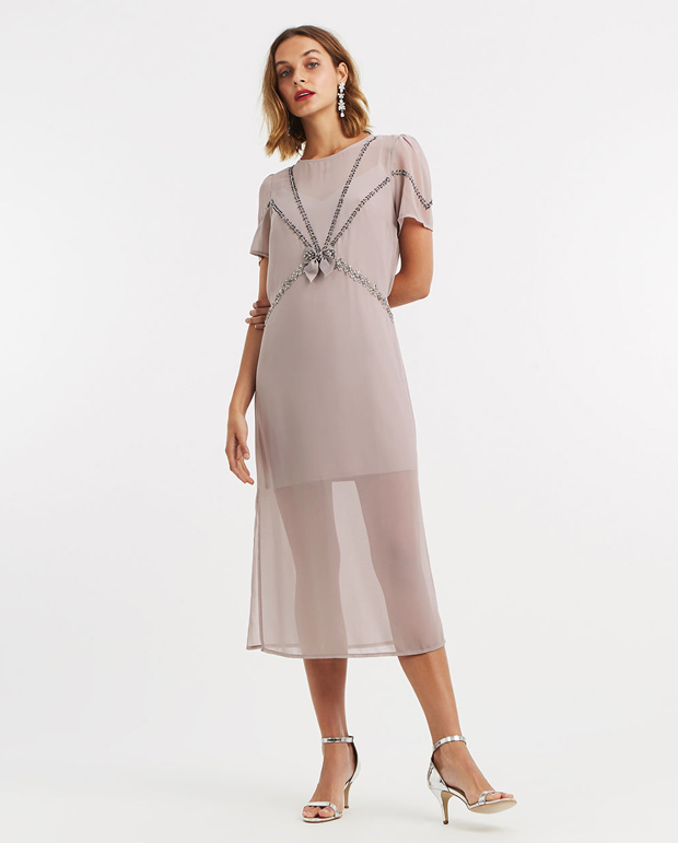 coast sadie feather dress