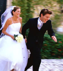 runaway bride and groom