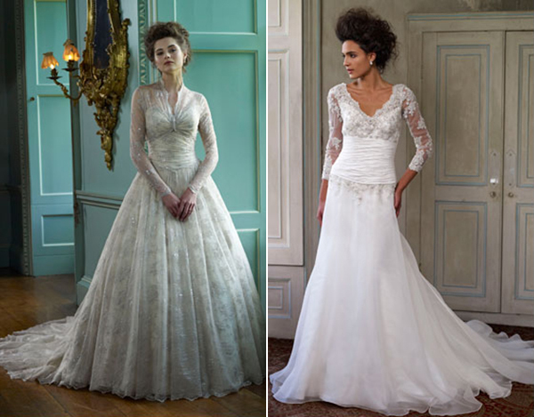 Long sleeve wedding dresses by Ian Stuart