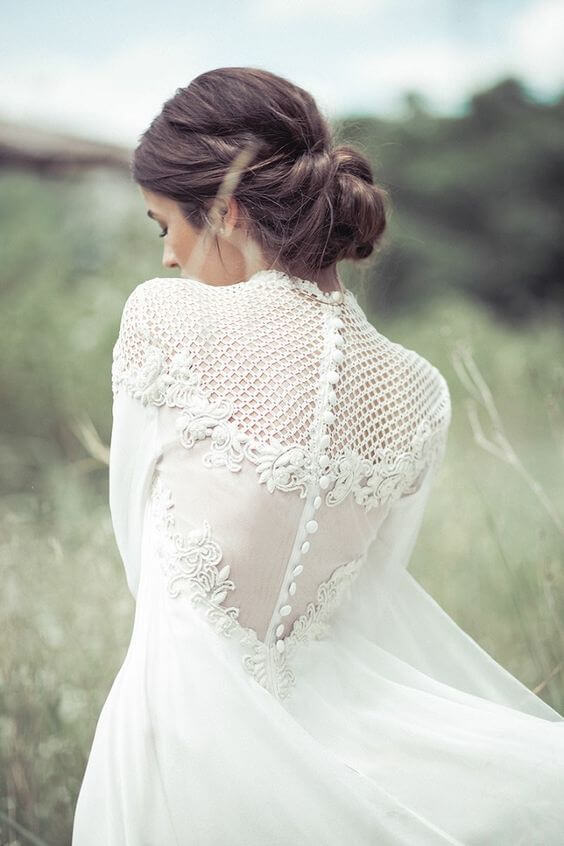 Vestidos de novia con detalle de espalda