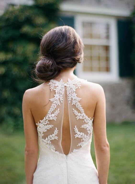 Vestidos de novia con detalle de espalda