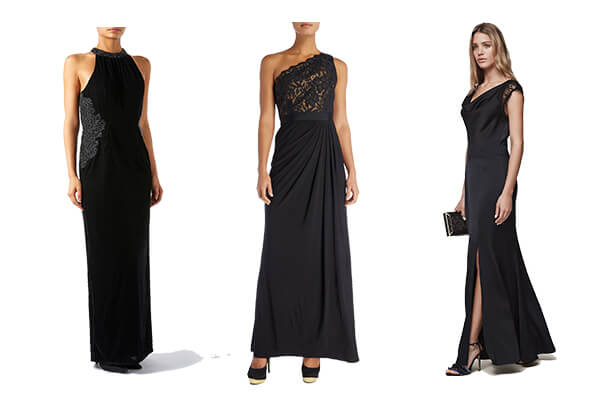 black tie evening gowns