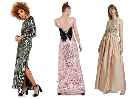 black tie evening gowns