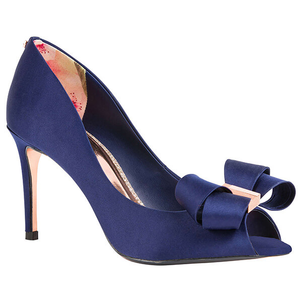 ted baker blue bow shoes
