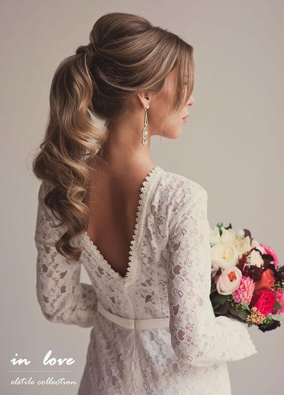 bridal ponytail