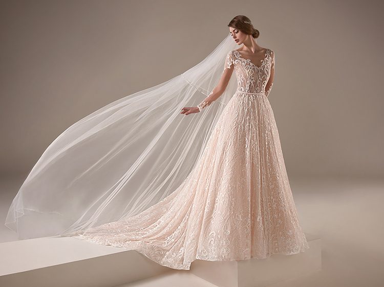 Vestido de novia brillante