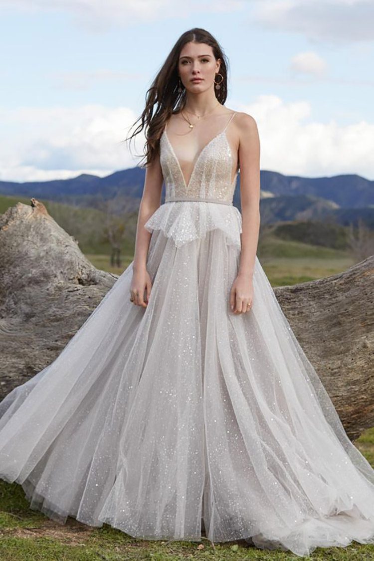 Vestido de novia brillante