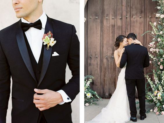 black tie groom