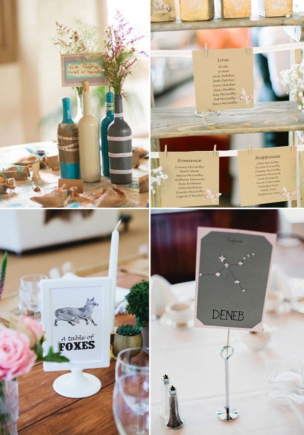 40 Creative Wedding Table Name Ideas | Weddingsonline